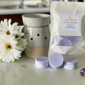 Serenity Garden Soy Wax Melts: Citrus Floral Glitter Scent, Anime Gift