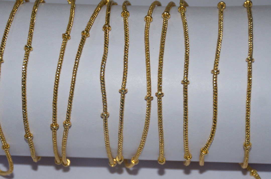 1,........100 Foot, Gold Plated Chain Role Chain, Necklace Chain ...