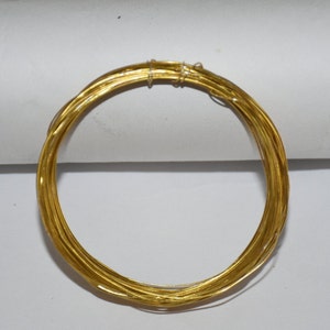 3' Red Brass Pattern Wire Rope 20 Gauge Decorative Jewelry