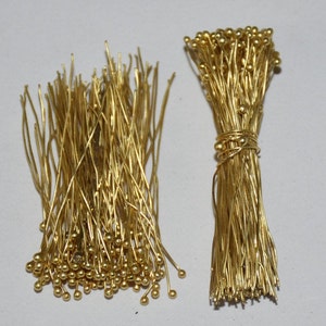 22k gold plated jewelry making Drop Pin Soft wire 28 Gauge Gold Plated Brass Wire Jewelry Making wire, jewelry finding wire hade pin