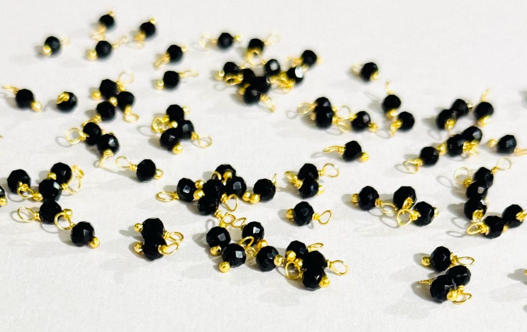 Perle Nere Jet Sfaccettate 10mm Per Tackle - Confezione Da 100 - Fatte In USA