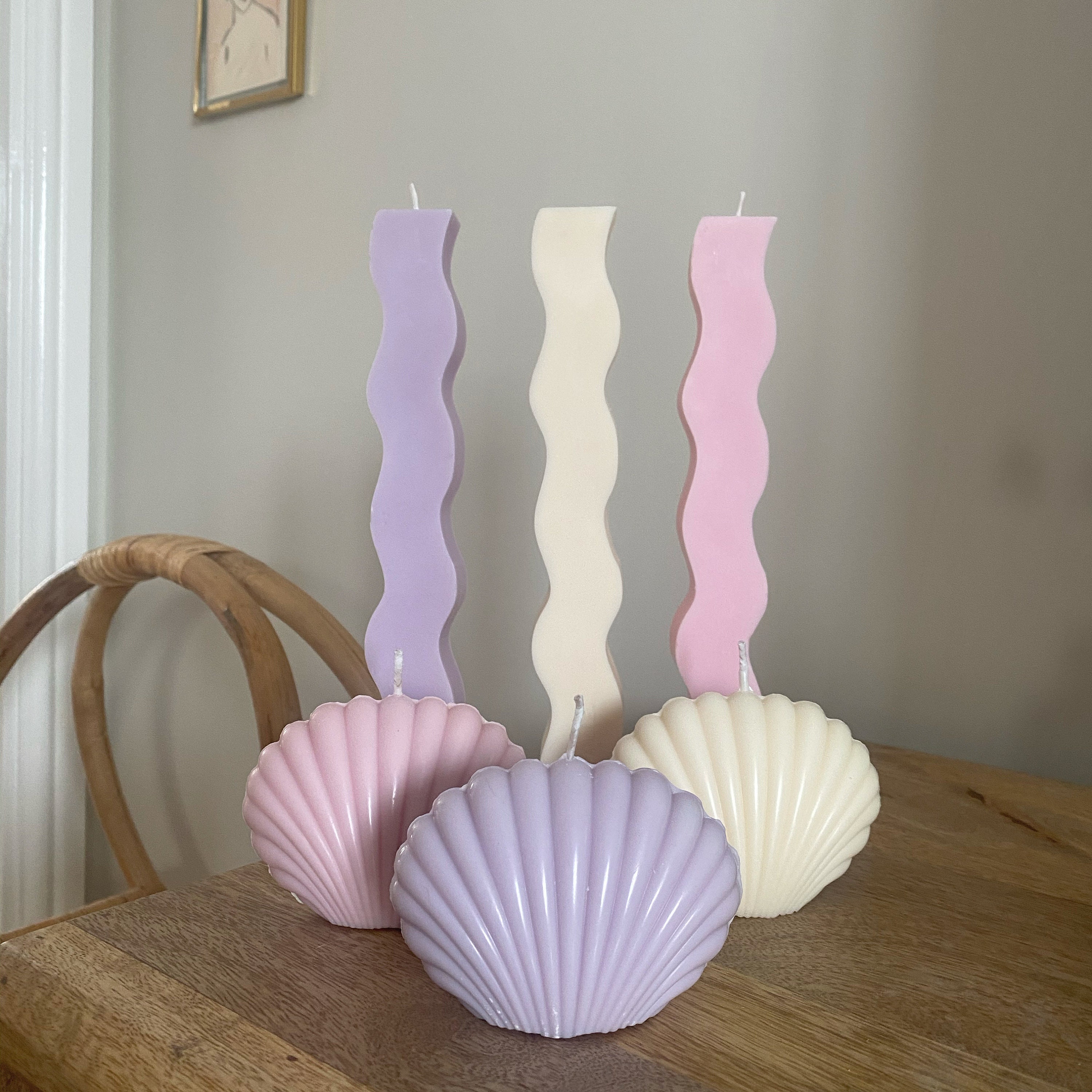 Wave Candle Pastel Candle Quirky Candle Gift for her Etsy