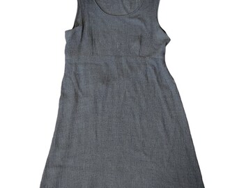 Vintage Honors Grey Sleeveless Lightweight Mini Dress Women's Small