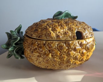 Vintage Pineapple Soup Tureen by Bordallo Pinheiro