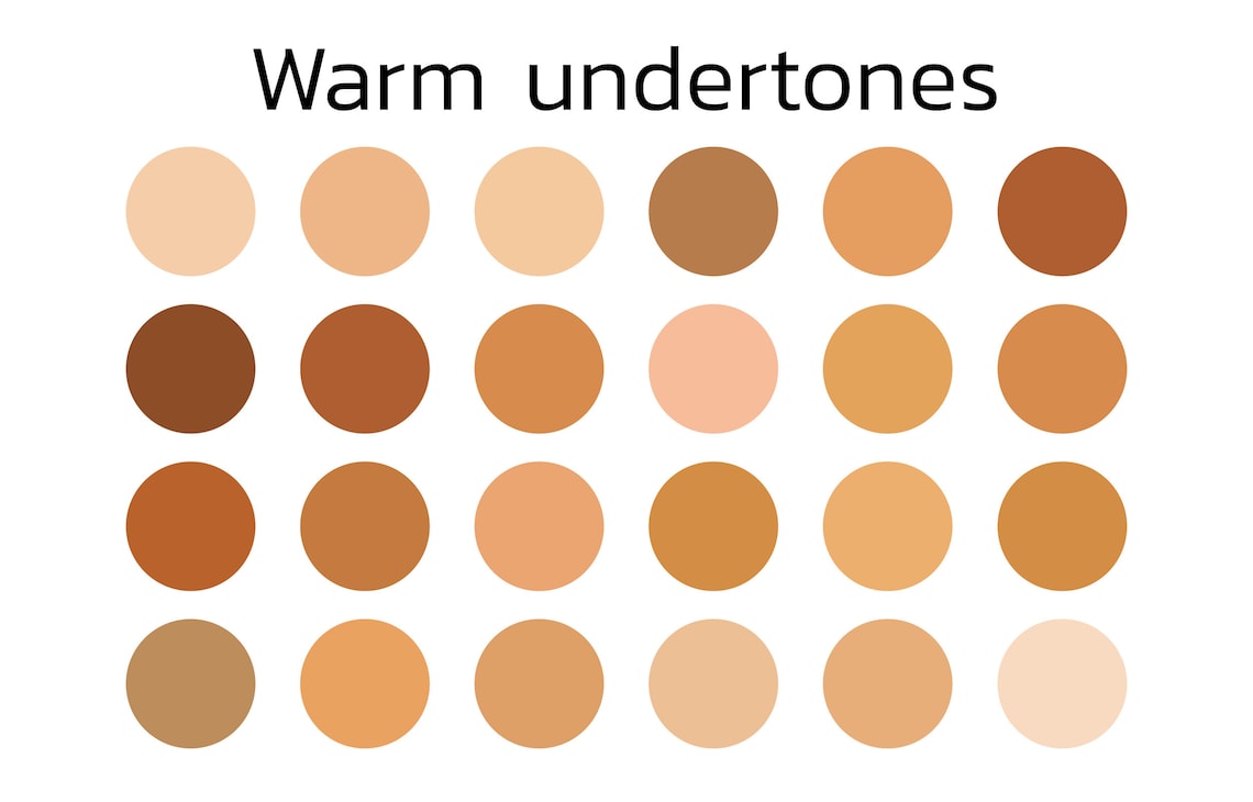 Warm Undertones 1, Color Swatches, Color Palette, iPad Etsy