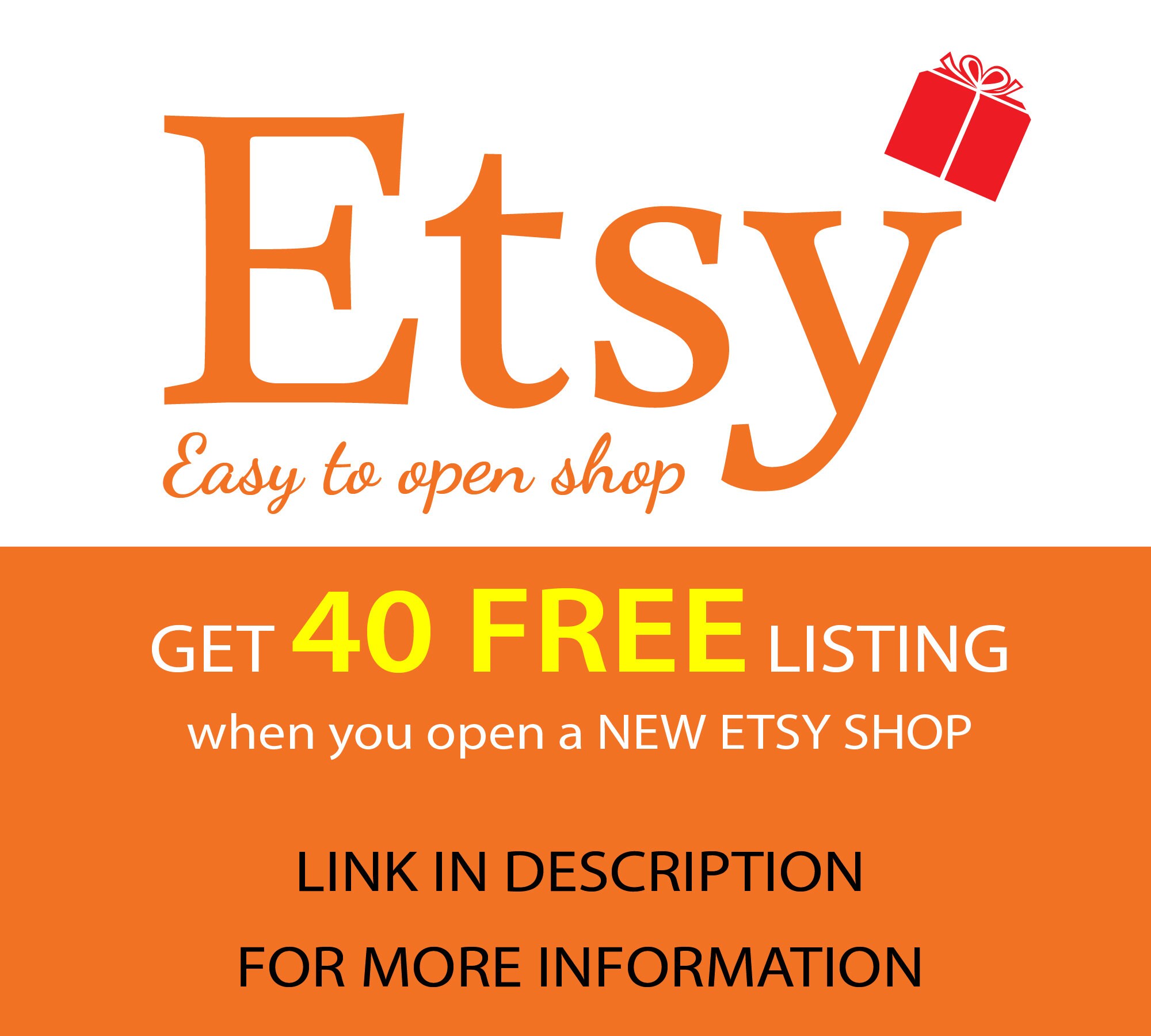 Get 40 Free Listings From Etsy Etsy Referral Link in Etsy