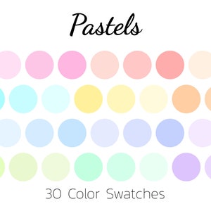 Pastels, Color Swatches, Color Palette, iPad image 2
