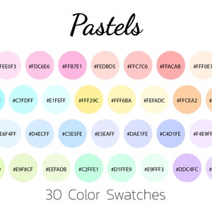 Pastels, Color Swatches, Color Palette, iPad image 1