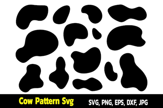 Cow Print Cow Spots Cow Print Pattern - Etsy