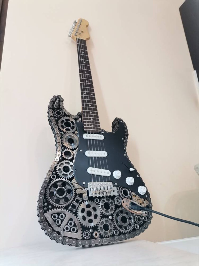 Fully Functional Electric Guitar Handmade of Scrap Metal Etsy