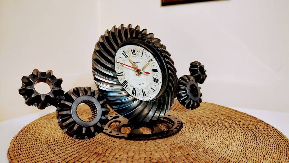 Decorative Fully Functional Clock Made of Scrap Metal Autoparts - Etsy