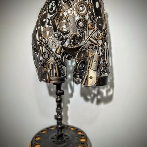Sculpture art metal body female Torso Handmade Women art . Decoration handcraft . Gift, abstract art, modern art, decor home