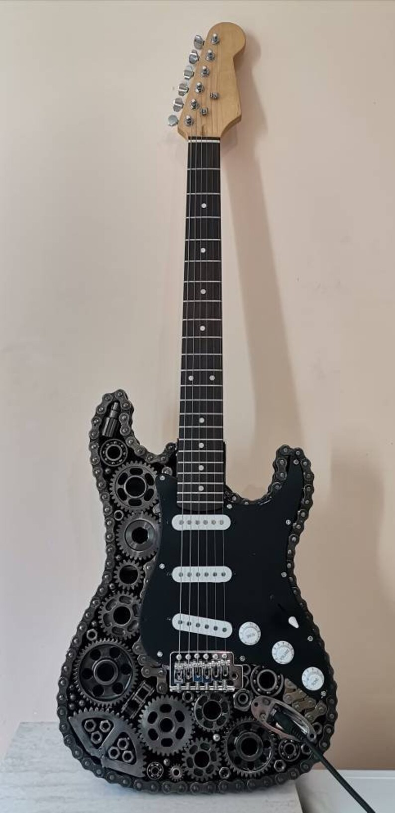 Fully Functional Electric Guitar Handmade of Scrap Metal Etsy