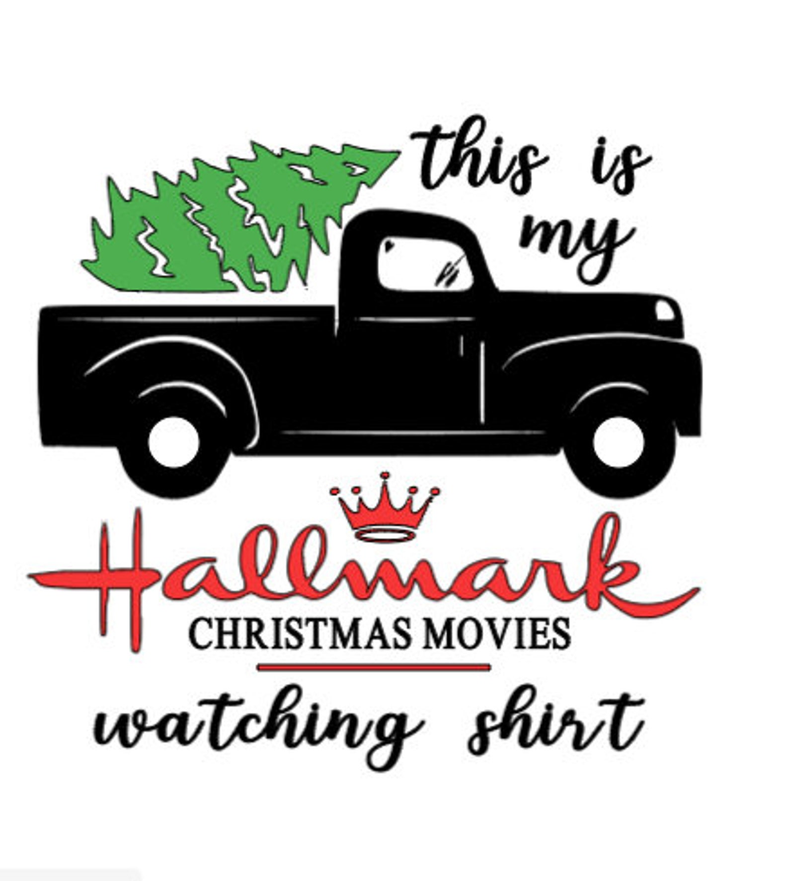 hallmark watching shirt svg free