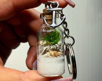 Moss Charm Bottle (Necklace and Keychain)