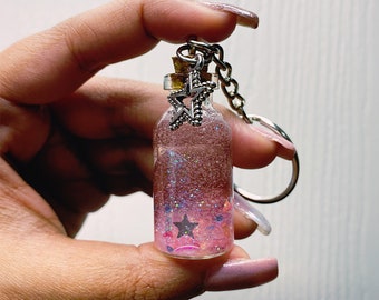 Galaxy Charm Bottle (Necklace and Key chain)