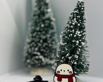 Polar Bear Enamel Pin | Christmas Pins | Christmas gifts