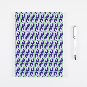Yin Yang Horse Print Notebook | Horse Themed Journal | Equestrian Themed Gifts For Girls And Women | Lined, Blank Glue-Bound Notebook