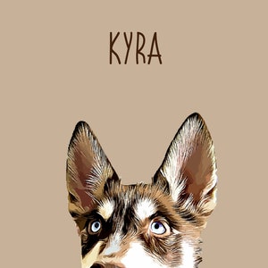 Custom cartoon pet portrait custom mascot vector, custom pet vector digital art my pet portrait (head to chest) digital files only pet lover