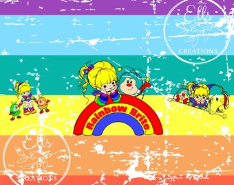 Rainbow Brite 20 oz Tumbler Wrap- Rainbow Brite- Rainbow Brite SVG-Sublimation
