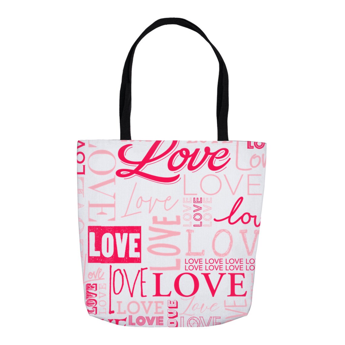 Love Love Tote Bag | Etsy