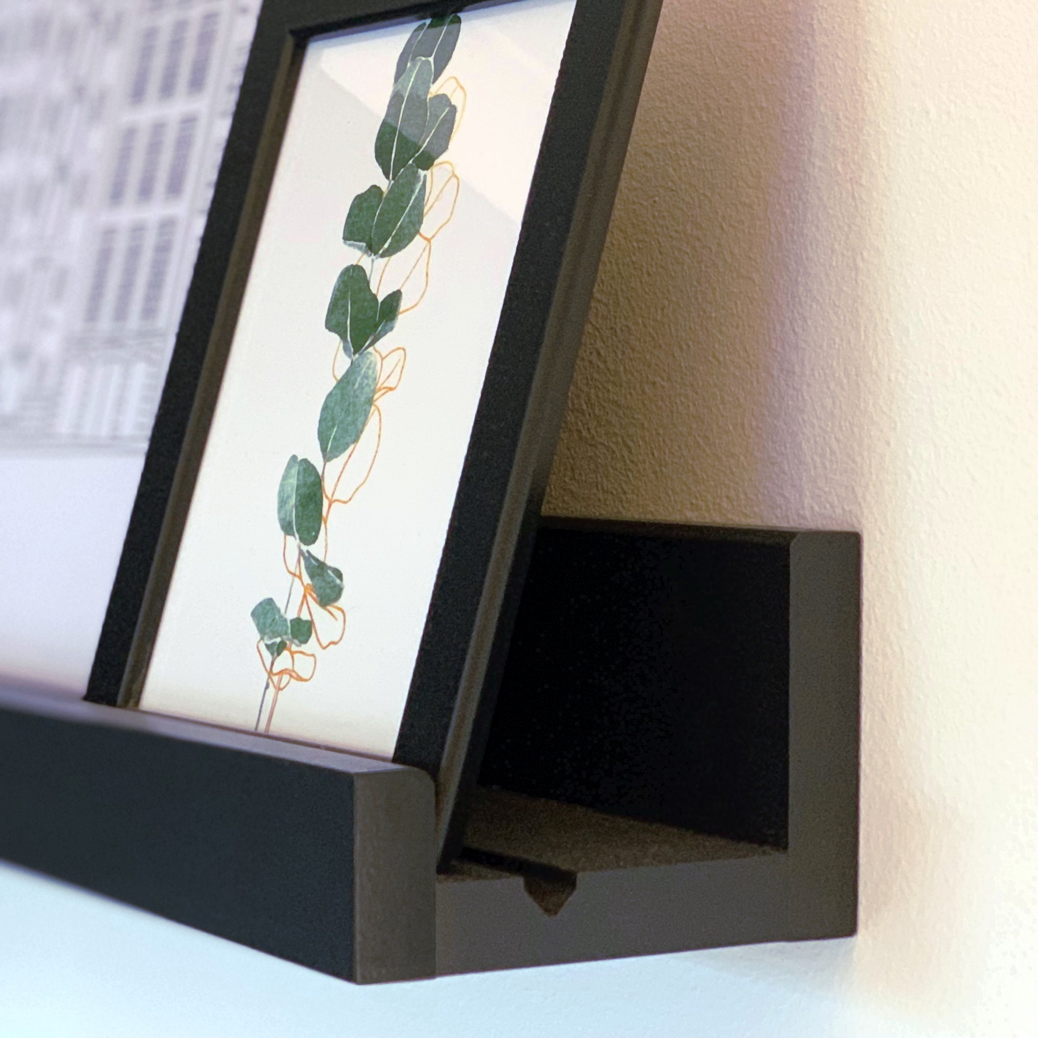 Picture Ledge. Picture shelf. Picture ledge shelf. Black Etsy