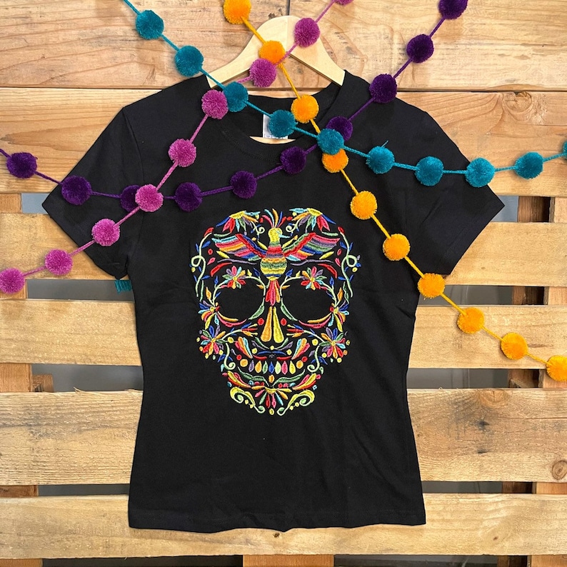 Skull Shirt for Women - Skull Top Women, Skull T-Shirt, Artisana Skull Shirt for Women - Skull Top Women, Skull T-Shirt, Artisana