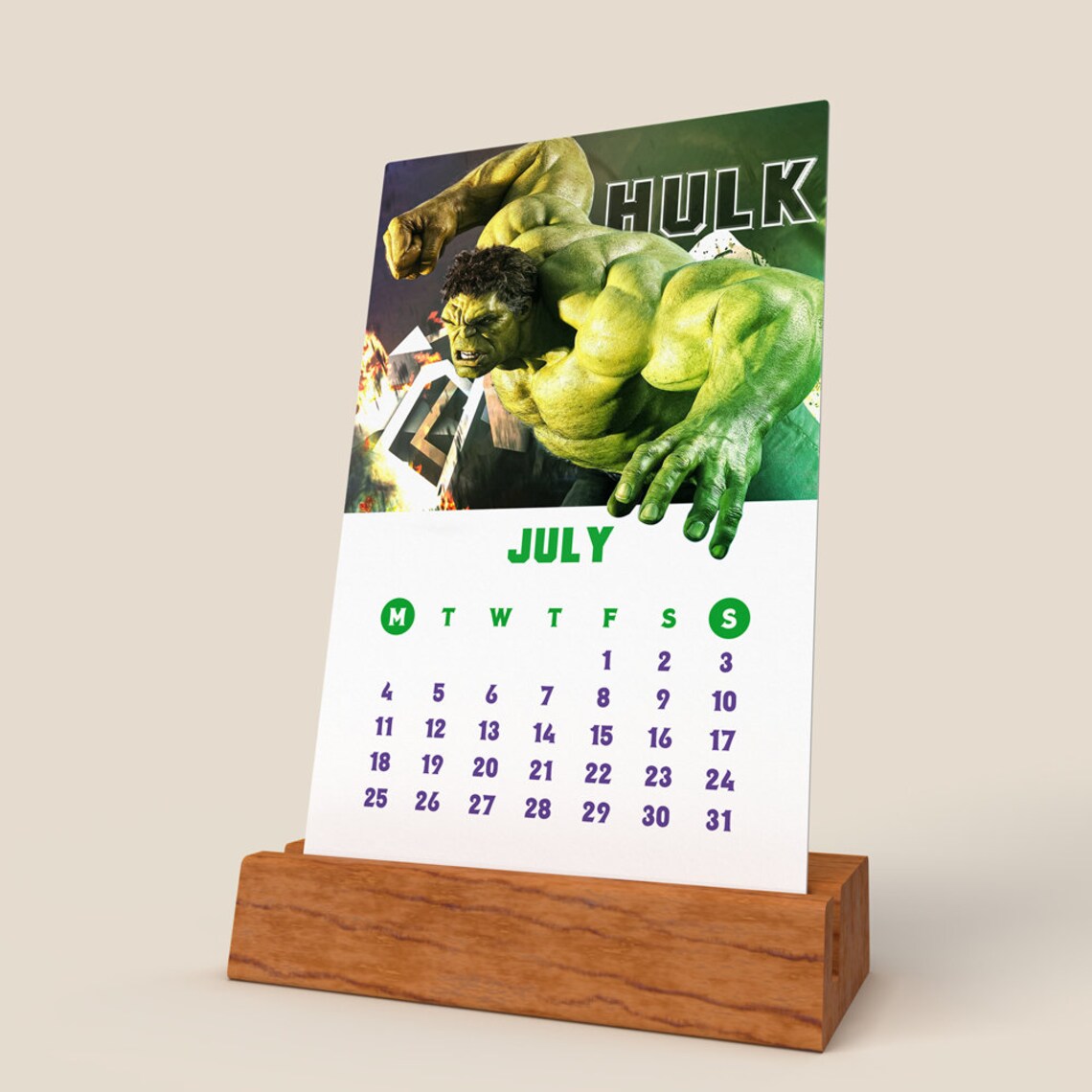 2022 Digital Avengers Calendar Etsy