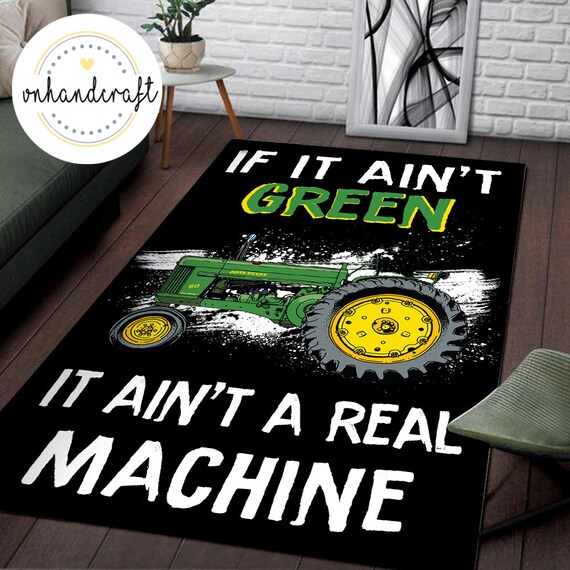 John Deere Tractor Rug Farmhouse Rug Tractors and Etsy