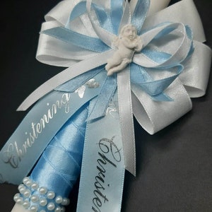 Christening Candle 35 cm long Church Candle Christening ceremony Holy Communion Baptism Candle