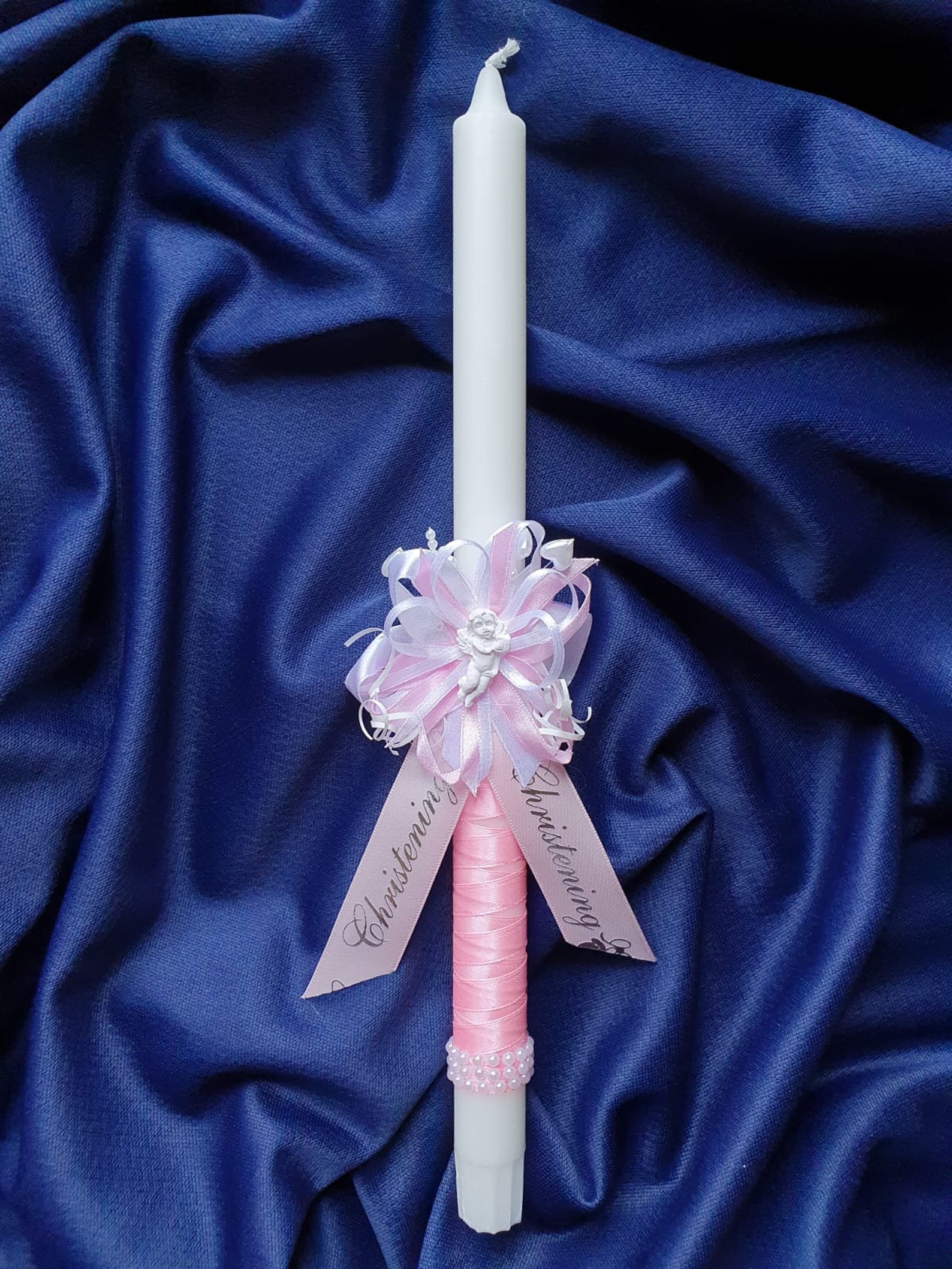 Christening Candle 35 cm long Church Candle Christening Etsy