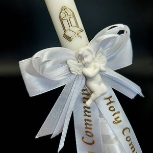 First Holy Communion Candle 35 cm long Church candle Baptism ceremony