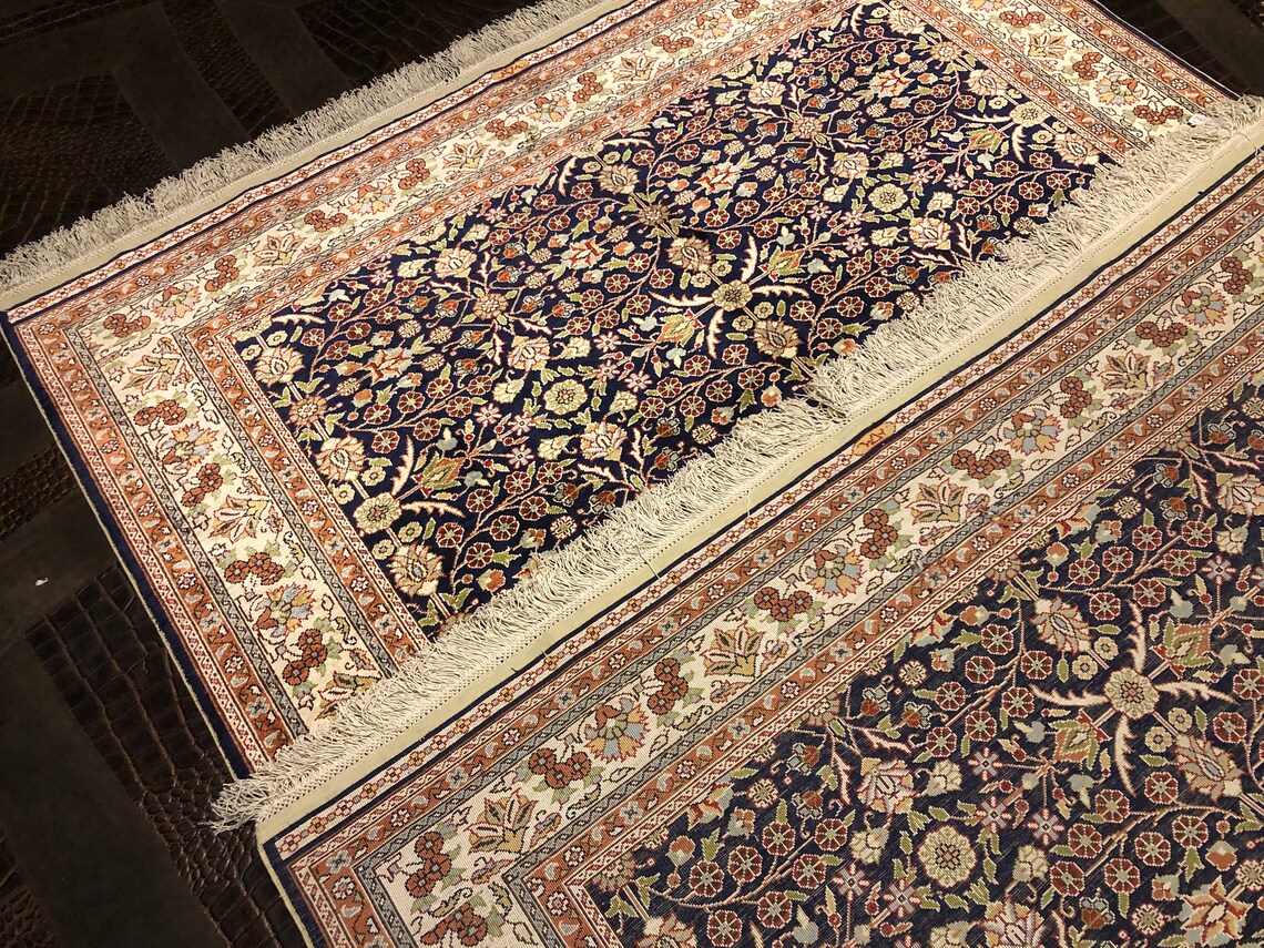 Turkish Silk Rug Handmade Silk Carpet 7'3x5' Feet Etsy