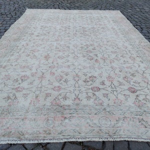 Vintage Turkish Rug - 6.7x9.9 Feet Rug - Antique Turkish Rug - Turkish Anatolian Rug - Oversized Vintage Rug - Large Turkish Area Rug