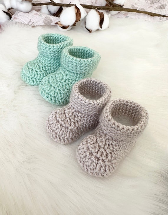 Baby Booties Crochet Baby Shoes Newborn Booties Baby Boots