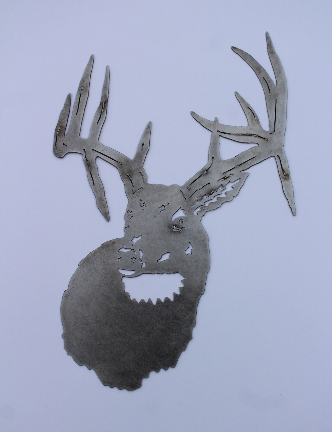 Rustic Metal Elk Head Wall Decor Etsy
