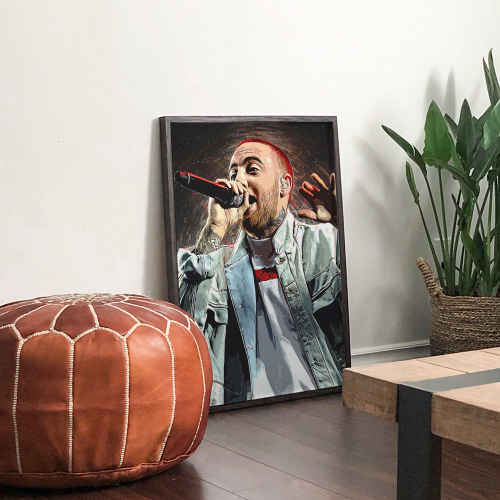 Rapper Poster Hip hop print Music Gift Rap Wall Art | Etsy