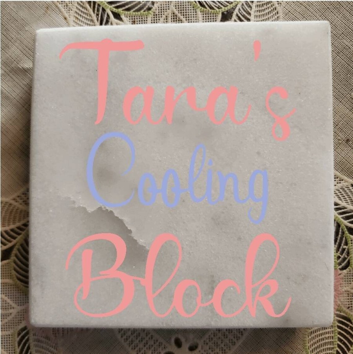 HTV Cooling Block/ Custom Name HTV Cooling Block/ Business Etsy