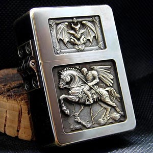 Fourth Horseman of the Apocalypse – Revelation 6:7–8 - Apocalypse - Collectible Lighter Rare Feuerzeug Briquet - Pale Rider - Gas & Petrol!