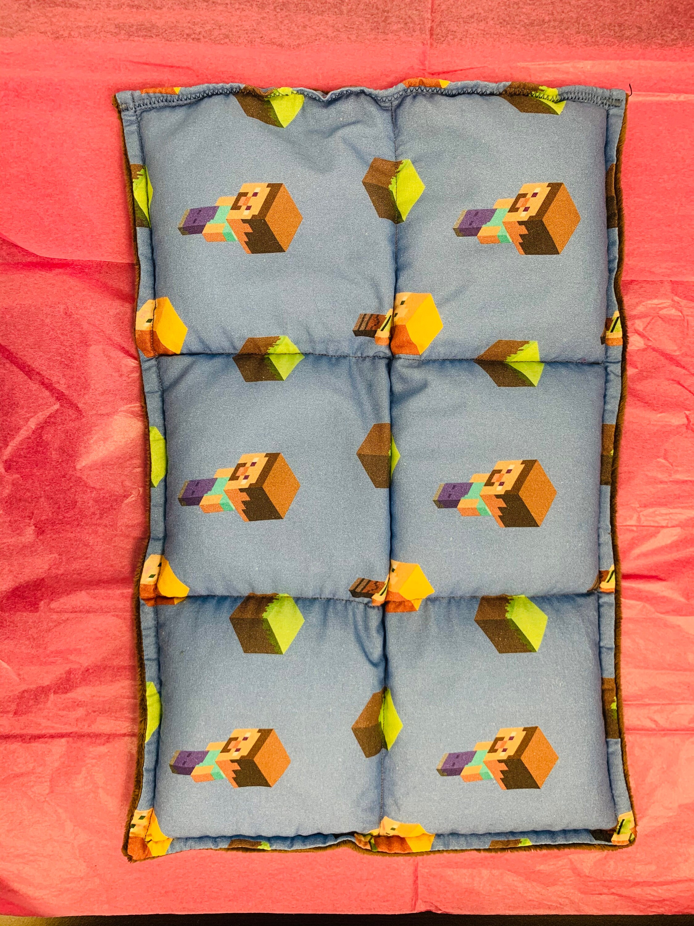 Minecraft weighted lap pad 3lbs Etsy