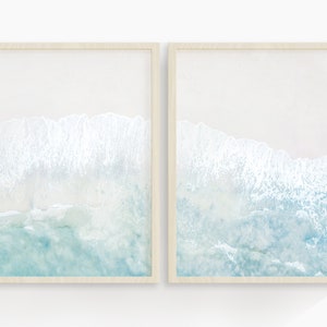 Set of 2 Beach print | Coastal Print | Ocean Print | Tropical Print | Wall Decor | Home Decor | Blue beach | Printable Art | Set of 2 ocean