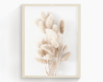 Pampas Wheat Print | Dried Flower Wall Art | Neutral Print | Wheat Print | Wall Decor | Home Decor | Printable Art | Wheat |  Botanical Art