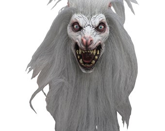 Ghoulish Productions White Moon Werewolf Latex Halloween Mask