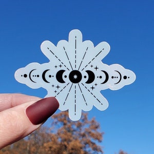 Holographic Moon Phase Sticker, Moon Sticker, Moon Phase Sticker, Moon Phase, Moon, Stickers, Holo Moon Sticker, Holo Sticker, Star Sticker