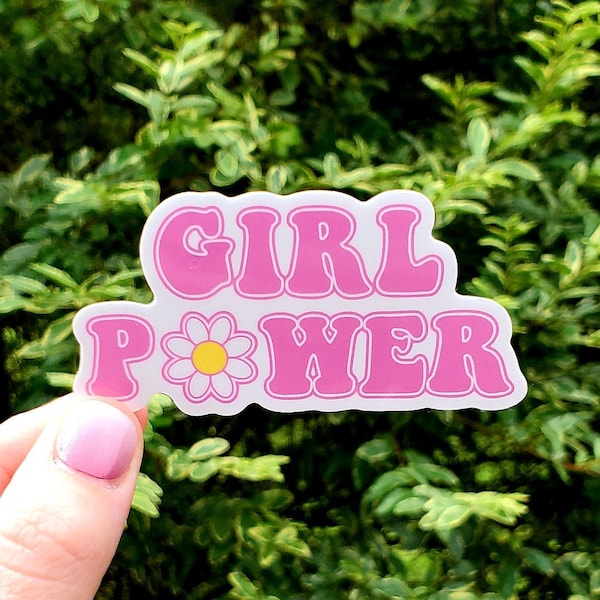 Girl Power Sticker, Women's rights sticker, feminist sticker, Girl Power, Girly Sticker, Pink Sticker