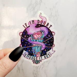 Glitter Sage Smudge Sticker, Sage Sticker, Smudge Sticker, Magic Sticker, Witch Sticker, Boho Sticker, Stickers, Laptop Stickers