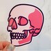 Pink Skull Sticker, Skull Sticker, Skull, Skeleton Sticker, Sticker ...