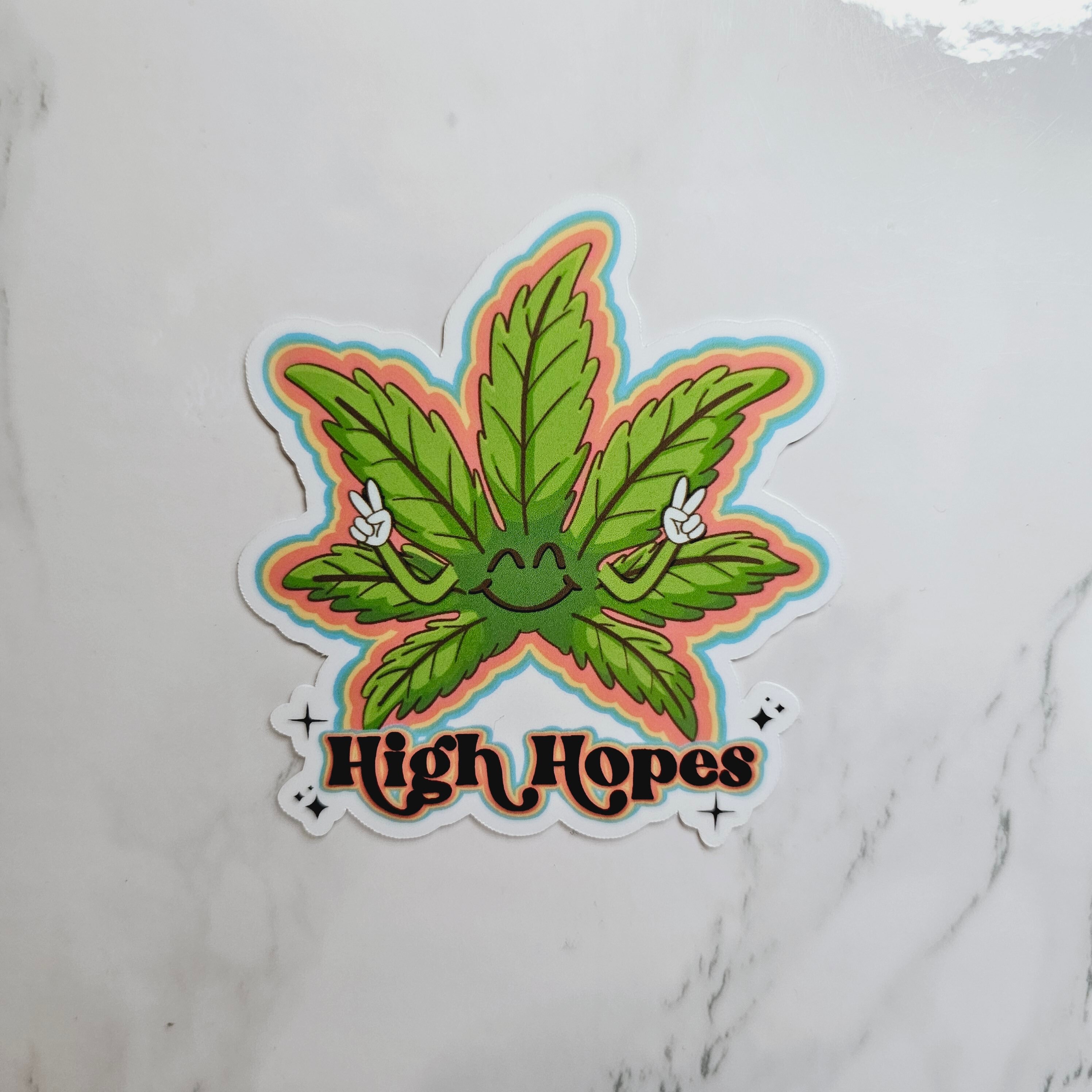 Highminds Sticker Collection High Hopes Sticker, Sticker, High Sticker, Weed Sticker, 420 Sticker ...