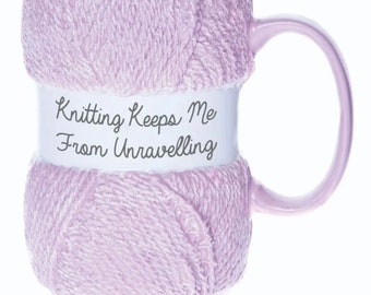 Knitting Mug - Unravelling