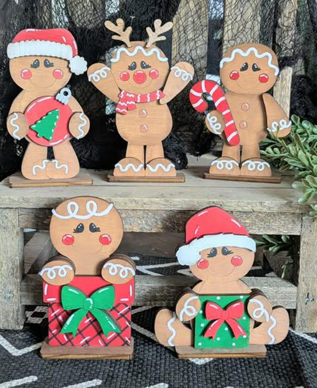 3D Standing Christmas Gingerbread Display | Gingerbread | 3D Decor ...